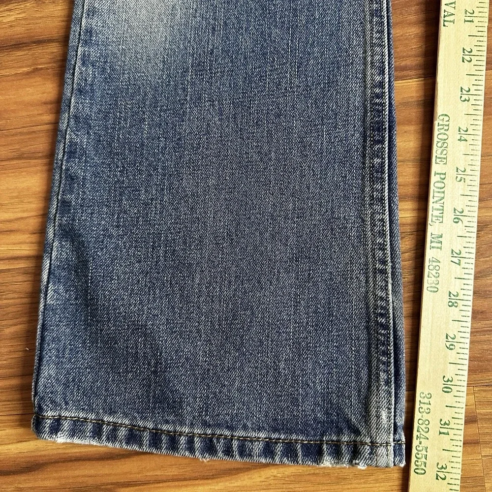 Vintage Y2K Levis 527 Jeans Mens 29x30* Low Rise Bootcut Cowboy Denim Wash Faded